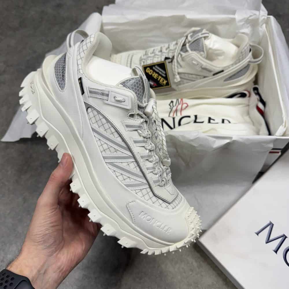 Moncler Trailgrip White GTX Gore-Tex Vibram Trainers