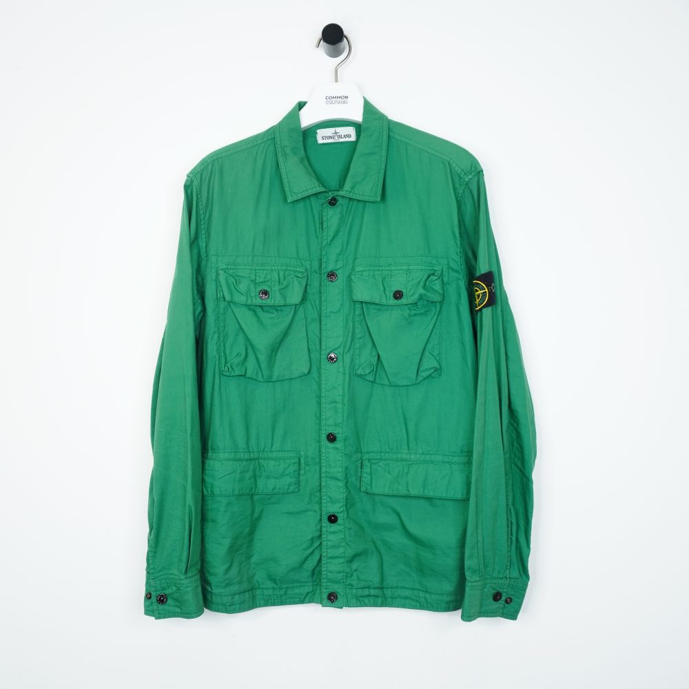 Stone Island Green Multipocket Overshirt